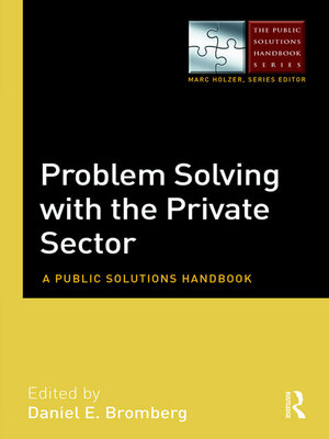 cover image of Problem Solving with the Private Sector
